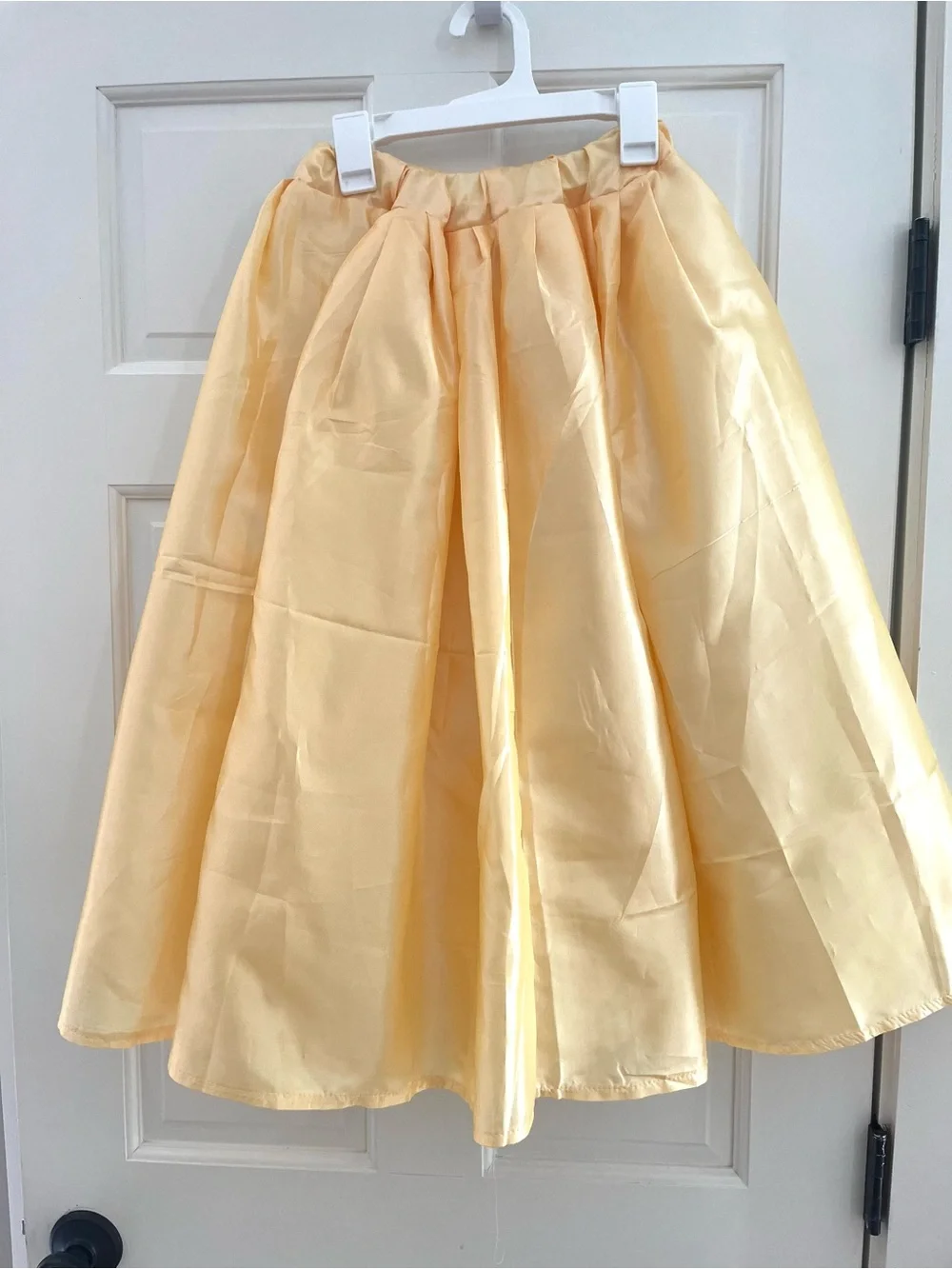 Golden Yellow Girls Large Princess Costume Dress Victorian Colonial Belle 2 pcs